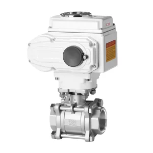 Q911F Electric Acid Resistant Stainless Steel Threaded Ball Valve with Thickened Valve Body Electric Ball Valve
