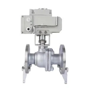 Q941F-16P 24VDC 220VAC Stainless Steel Water Flow Control Electric Ball Valve Pneumatic Actuator