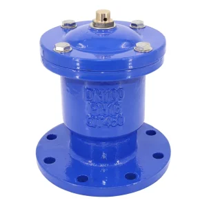 QB1 Flanged Exhaust Valve Ductile Iron Quick-Release Automatic Vent Water Pipes High Temperature Fire Protection