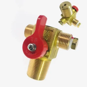 QF T1 Gas Cylinder Valve PZ27.8 200bar for CNG Vehicles NPT1 4 with Safety Device
