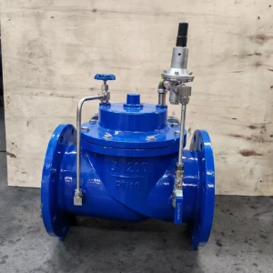 QT450 Hydraulic Control Valve Pilot Pressure Reducing Automatic Normal Temperature 200X-16Q Flange for Water Application