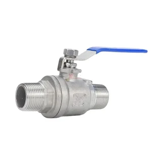 Quality-Assured Professional Grade NPT BSP 1000WOG 1.6MPa 304 316 Stainless Steel Manual Two Piece Male Threaded Ball Valve