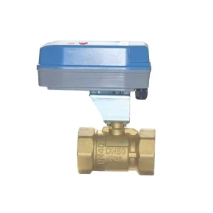 Quality Motorized Ball Valve Standard Brass SS304 Ball Core 220Vac 24Vac On Off 0 10Vdc for Water Media OEM Customization
