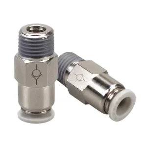 Quick Connect Check Valve One-Way Pneumatic Fitting Brass Push-In Check Valve