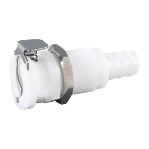 Quick Disconnect Panel Mount Hose Barb Female Socket Shutoff Valve