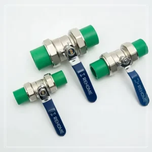 REHOME 20mm 25mm 32mm Ppr Union Ball Valve Reliable Price Socket PPR Brass Double True Union Ball Valve