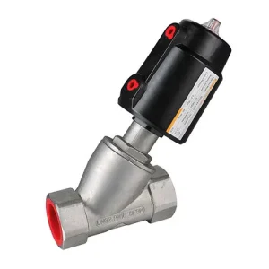 RJQ Series Pneumatic Angle Seat Valve with Aluminum, Plastic, or Stainless Steel Actuator