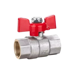 RTS 1/2″ DN15 BSP Max Pressure 30 Bar Nickle Plated Full Port Brass Ball Valve for Water Oil Gas