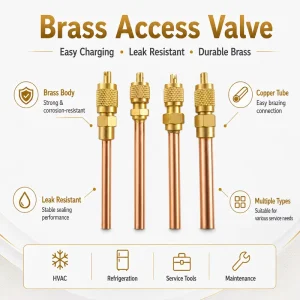 Refrigerant Access Valve Charging Valve for Air Conditioner and Refrigerator