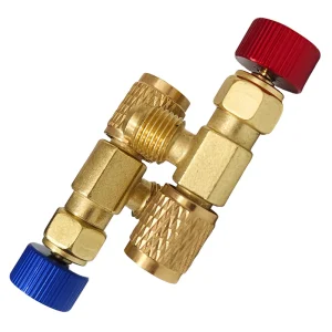 Refrigerant Charging Valve R22 R410a Threaded Shutoff Safety Valve for Air Conditioning Systems