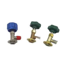 Refrigeration Cap Tap Valve CT-341 Solenoid Needle Brass Body Gas Bottle Opener 1/4in Port