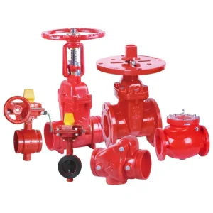 Resilient Wedge NRS Gate Valve FM UL Approved Fire Protection Ductile Iron Flanged OSY Gate Valve Control Butterfly Valve