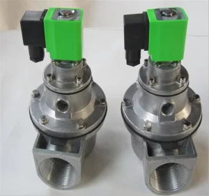Right-Angle Pulse Jet Solenoid Valve with Stainless Steel Construction and Bag Filter for Dust Collectors