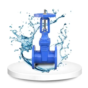 Rising Stem Valved Cast Iron Manual Safety Water Gate Flange End Resilient Seated Soft Sealing Gate Valve