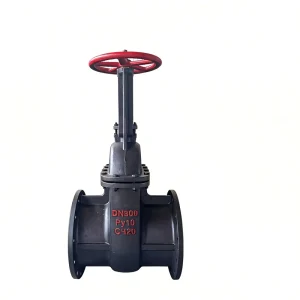 Russian Standard GOST Gate Valve Ductile Iron PN16 Flanged Resilient Seated Water Pipeline GGG50 Blue Epoxy Coated Manual