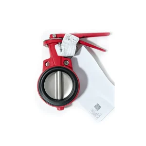 S30 Wafer Butterfly Valve with Lever Handle Ductile Iron Body Bronze Disc NBR Seat JIS5K/10K DN80 DN100 DN125 Marine Grade