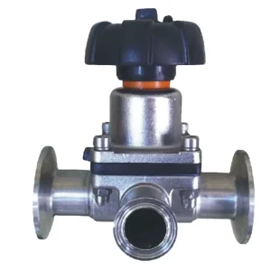 SGM3 Series 3/2-Way Sanitary Manual Diaphragm Valve