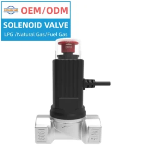 SHIELD Solenoid Valve 9V~12V DN15 20 25 IP65 Aluminium Alloy Combustible Gas Solenoid Shut Off Valve with Valve Manufacturer