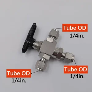 SHJH LOK Interchangeable Manual Stainless Steel Ball Valve EPDM Sealing Customizable TEE 3 WAY Water Valve ASME