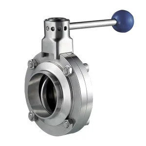 SMS DIN Hygienic Manual Clamped Threaded Welded Stainless Steel Butterfly Sanitary Valve