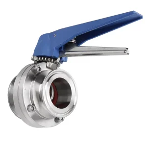 SMS DIN Stainless Steel Manual Pneumatic Sanitary Tri Clamp Butterfly Valve 10 Inch DN200