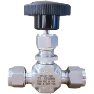 SS-1RS8 SS-1RS4 SS-1RS6MM 6MM Stainless Steel Regulating Stem Union Compression Integral Bonnet Needle Valve