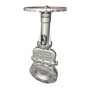 SS 304 316 316Ti Handwheel Operated Knife Gate Valve Stainless Steel Manual On-Off for Slurry Line