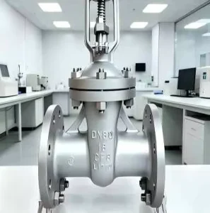 SS Double Disc Gate Valve CF8 Class 300 DN100 Flanged RF NRS Electric Actuated Bidirectional API 600 for Gas