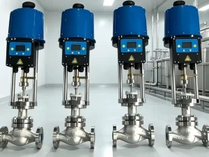 SS F316 Angle Control Valve Class 600 DN50 Cage-Guided Linear Class V Pneumatic Diaphragm FC Boiler Feedwater Valve