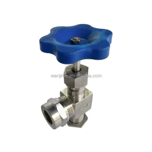 SS Needle Valve 304 316 DN15 Manual Gear Adjustment Stainless Steel Level Gauge Cock Valve for Lab & Instrumentation Use