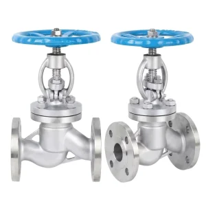 SS304 316 Flanged Globe Valve PN10 PN16 Stop Valve for High Temperature Water Supply