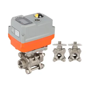 SS304 316 V Type NPT Threaded Quarter Turn Manual Industrial Water Control Ball Valve