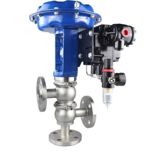 SS304 Automatic Flow Regulating Valve with Sanitary Stainless Steel Electronic Pneumatic Control