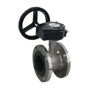 SS304 Body and Disc Butterfly Valve with EPDM Seat Flanged Design