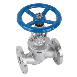 SS304 CF8 DN40 PN16 Stainless Steel Flanged Globe Stop Valve for Industrial Pipelines, Factory Supply