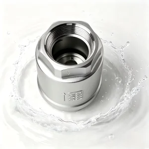 SS304 H12W Vertical Lift Check Valve Female BSP/NPT Thread Screw End One-Way Anti-Backflow Valve