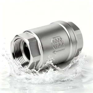 SS304 H12W Vertical Lift Check Valve NPT BSP Female Thread Stainless Steel Screw End One Way Anti Backflow Valve