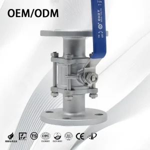 SS304 Manual 3PC Set High Temperature Water General Application OEM Customization Supported Ball Valves With zero leakage