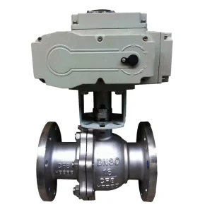 SS304 SS316 DN30 50 PN16 Electric Actuated Flange Ball Valve for Industrial