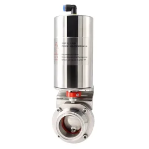 SS304 SS316L Stainless Steel Sanitary Food Grade Multi-Media Hydraulic Actuator Butterfly Valve DN15-DN200
