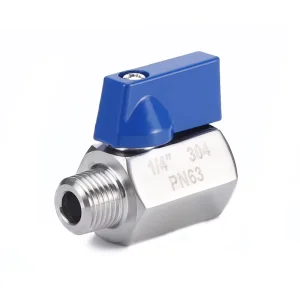 SS304 Sanitary Thread 1 4 Inch PN63 Mini Ball Valve M F
