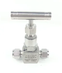 SS304 Sleeve High Pressure Needle Valve High Temperature Resistance up to 10000 psi for Industrial Use