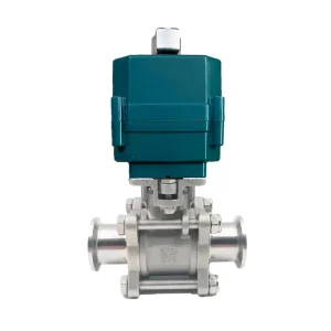 SS304 Smart Water Flow Control Shutoff Valve Automatic Motorized Thread Clamp Connection Manual Power General OEM