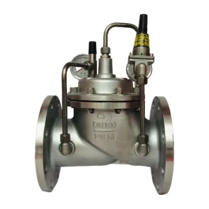 SS304 Stainless Steel 100mm Reducing Valve PN10 PN16 Corrosion Proof Flange Accessory Easy Installation Durable for General