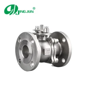 SS304 Stainless Steel 2inches Flange 2PC Floating Manual Ball Valve with Handle for Industrial Use
