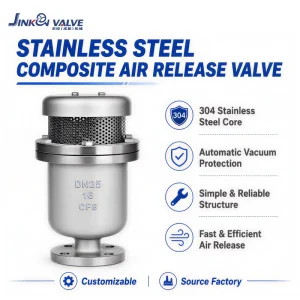 SS304 Stainless Steel Composite Air Release Valve for Water System CARX Automatic Air Vent Valve