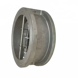 SS304 Stainless Steel Double Disc Check Valve Manual 2 Inch DN50 EPDM Sealing Normal Temperature Water Oil Gas