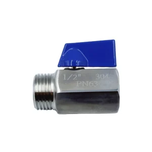 SS304 Stainless Steel Mini Ball Valve NPT BSPT Threaded Manual Shutoff Internal External Safety Water Shutoff Valve OEM YQ
