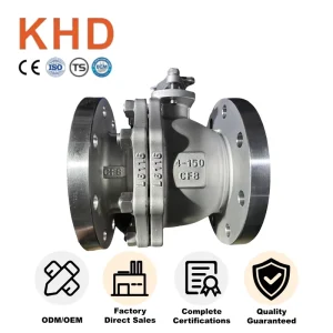 SS304 WCB High Temperature High Pressure Ball Valve DN150 DN200 Manual Power Ball Valve OEM Customizable Metal Seal Design