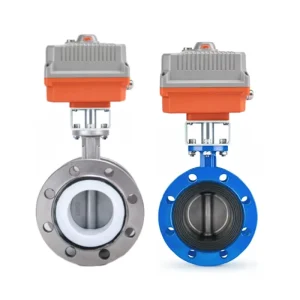 SS316 Flanged Butterfly Valve HGZK AC220V On Off Type for Chemical Industry